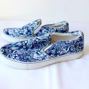 Lilly Pulitzer Blue and White Sneakers